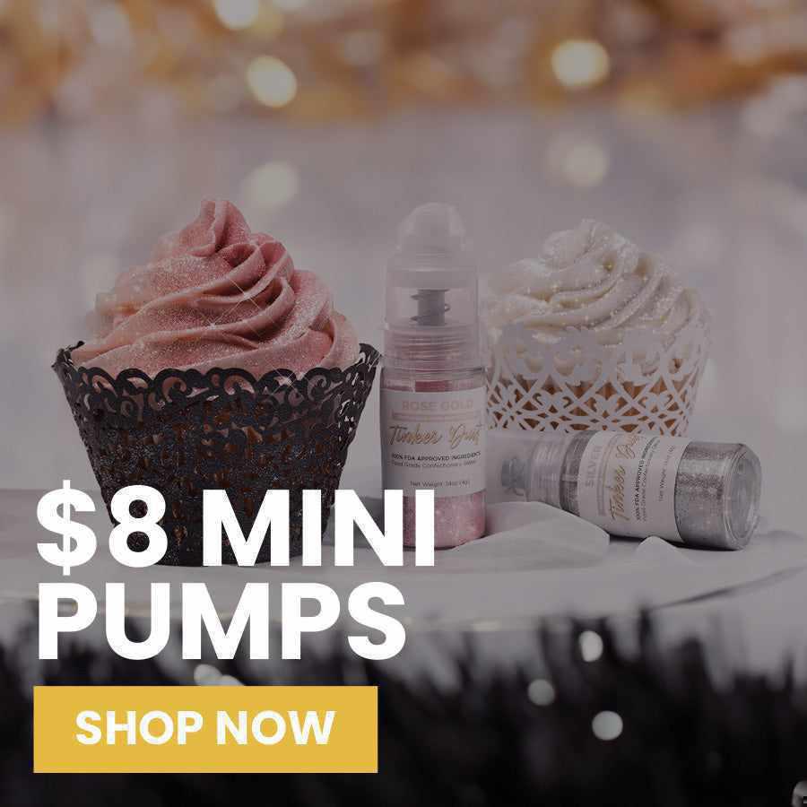 Buy Rose Gold Edible Glitter Mini Spray Pump for Drinks