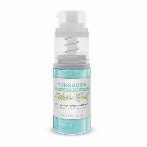 turquoise edible glitter dust in spray pumps near me