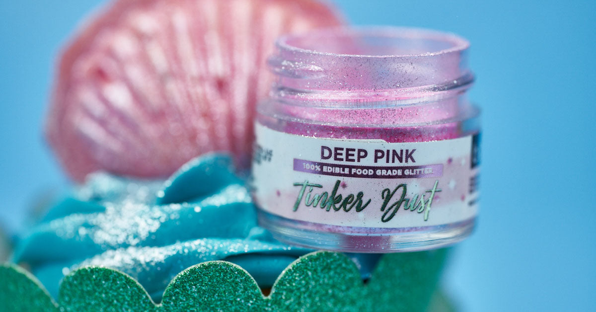Deep Pink Edible Glitter | Tinker Dust®