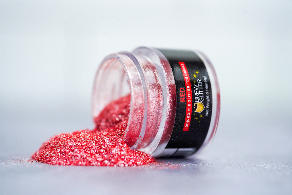 Valentine's Day Cocktail Recipe with Edible Drink Glitter