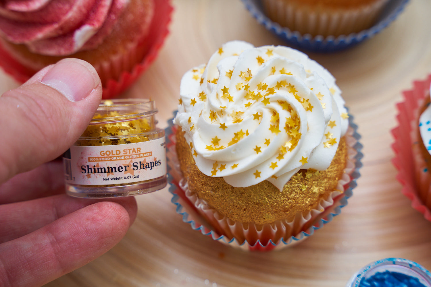 Gold star sprinkle mix. Cake decorating, cupcakes sprinkles | All That  Glitters