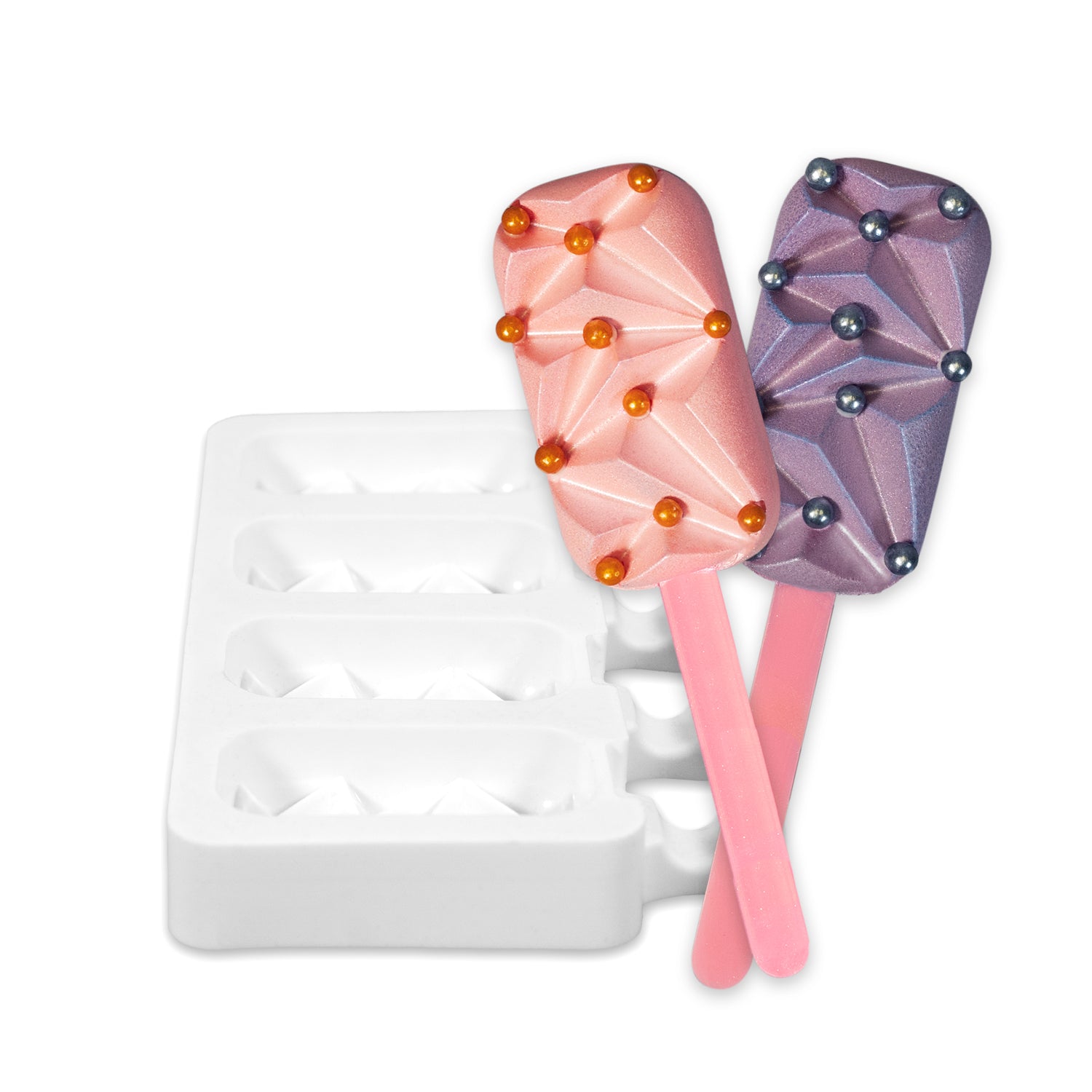 Crinkle Popsicle Shaped Cakesicle Mold | bakell.com