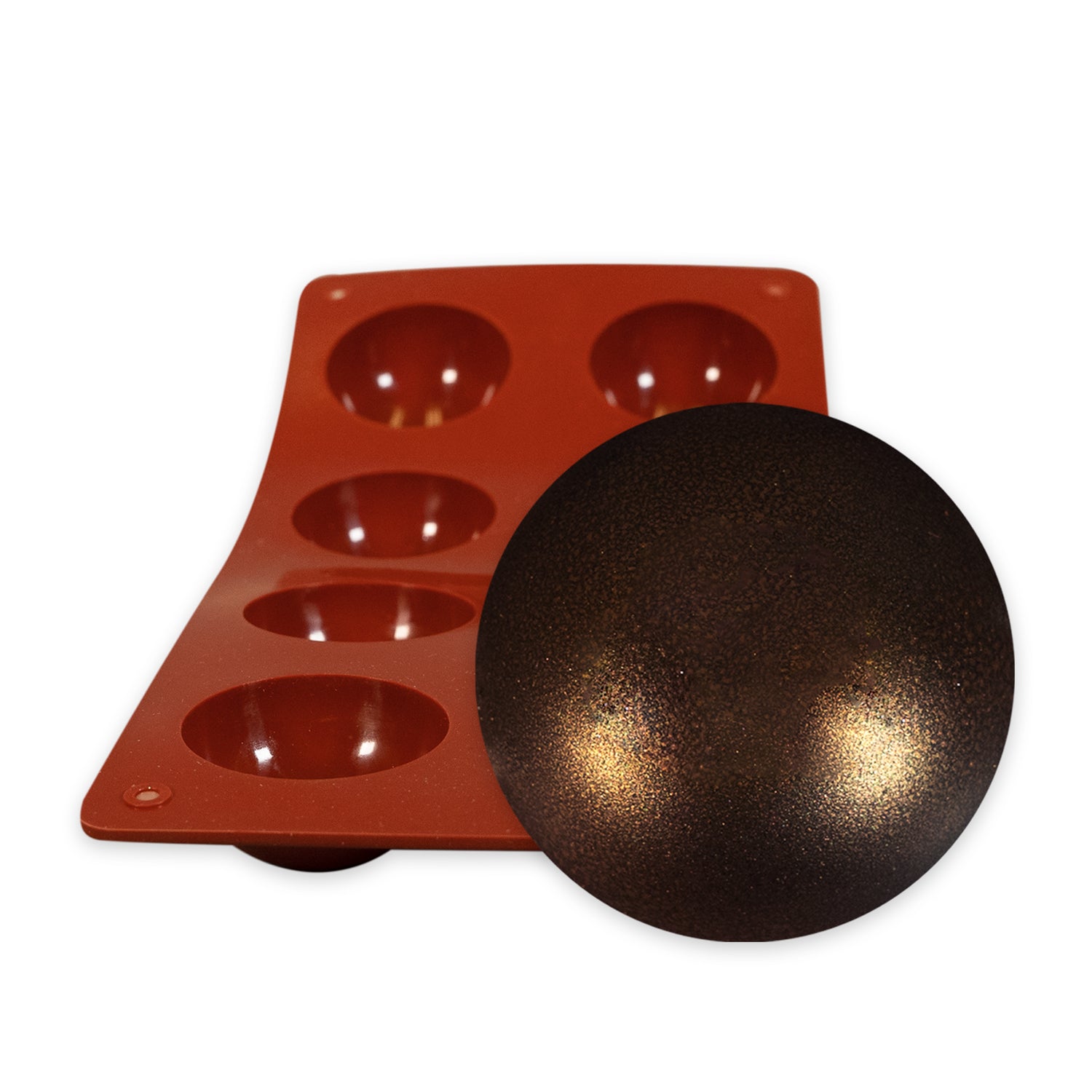 8 Round Chocolate Bomb Silicone Mold | bakell.com