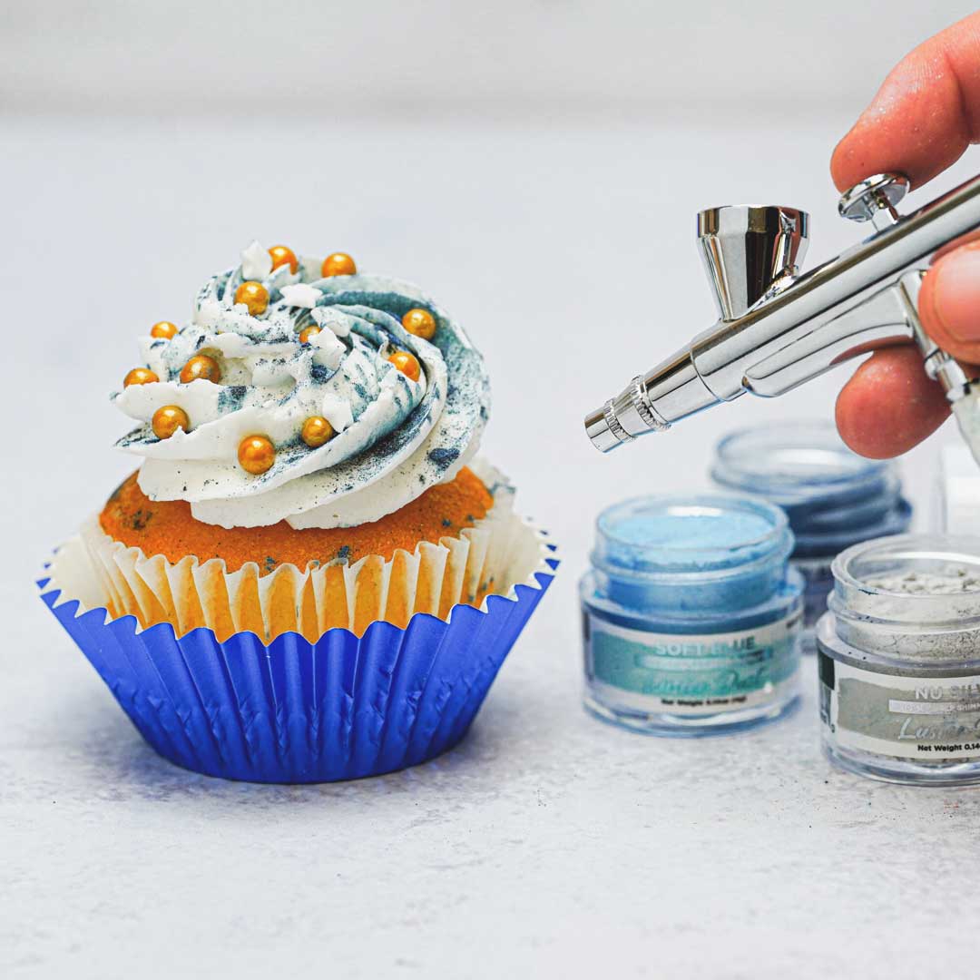 BAKELL® Teal Edible Glitter Spray Pump, (25g) | TINKER DUST Edible Glitter  | KOSHER Certified | 100% Edible Glitter | Cakes, Cupcakes, Cake Pops