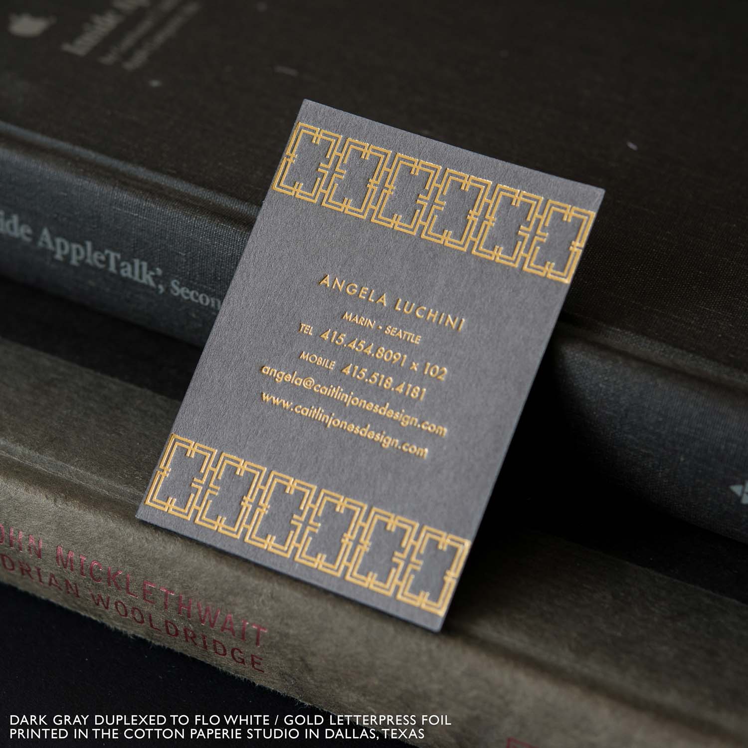 letterpress business card