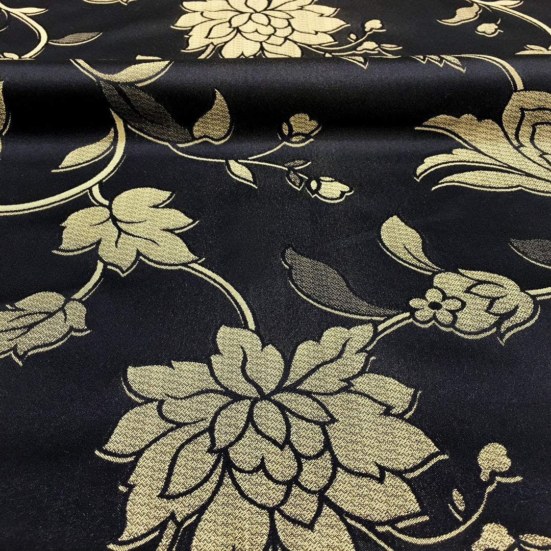 110" Wide Gray and Gold Soft Sheen Royal Damask Jacquard Fabric | CLASSIC & FABRICS – Classic Modern Fabrics
