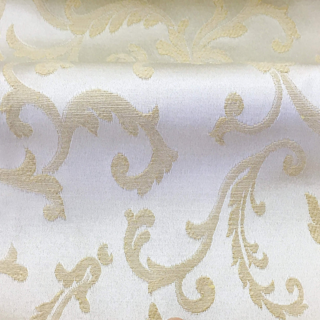 fabric 2021/New Collection Italian Designer bee print and crown pattern  gold yarn jacquard fabric/Exclusive limited edition brocade ⋆