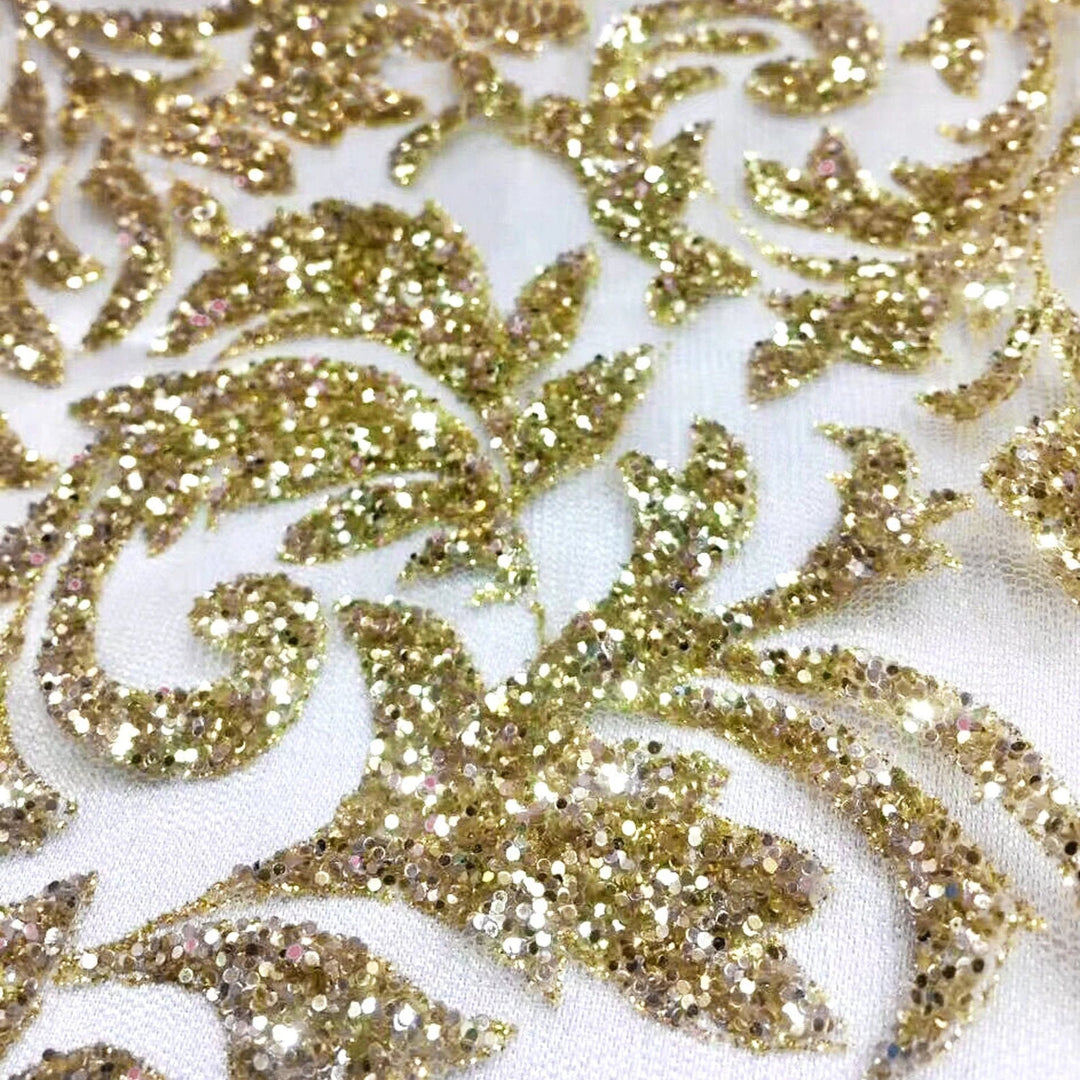 Shimmer Gold Fabric, Sparkly Tulle, Splatter Fabric, Shiny Fabric Gold Tulle,  Glitter Fabric by Yard Gold Sheer Fabric Soft Gold Mesh Fabric 