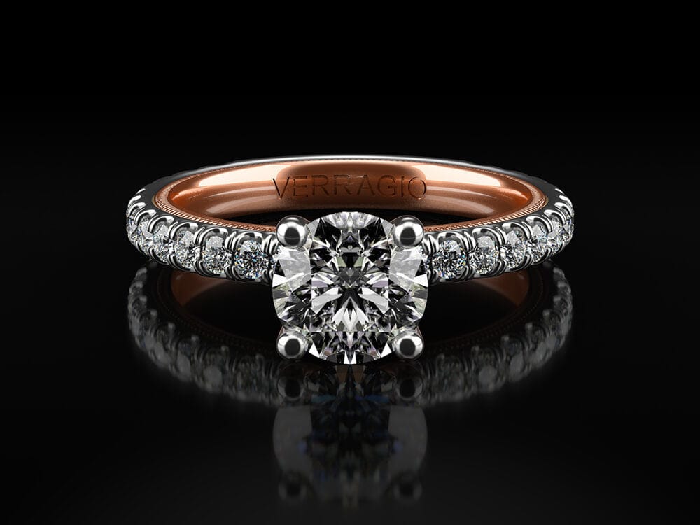Verragio COUTURE-0444-2RW 18K White & Rose Gold Engagement Ring