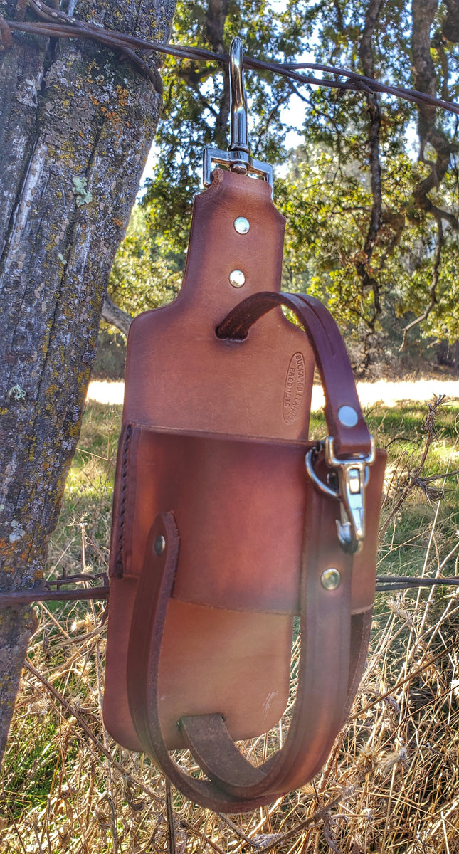 Leather Water Bottle Holder Buckaroo Leather Products