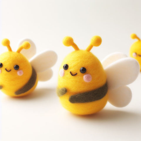 felt honey bees