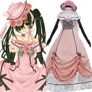 Black Butler Kuroshitsuji Ciel Cosplay Kleid Kostum Rosa