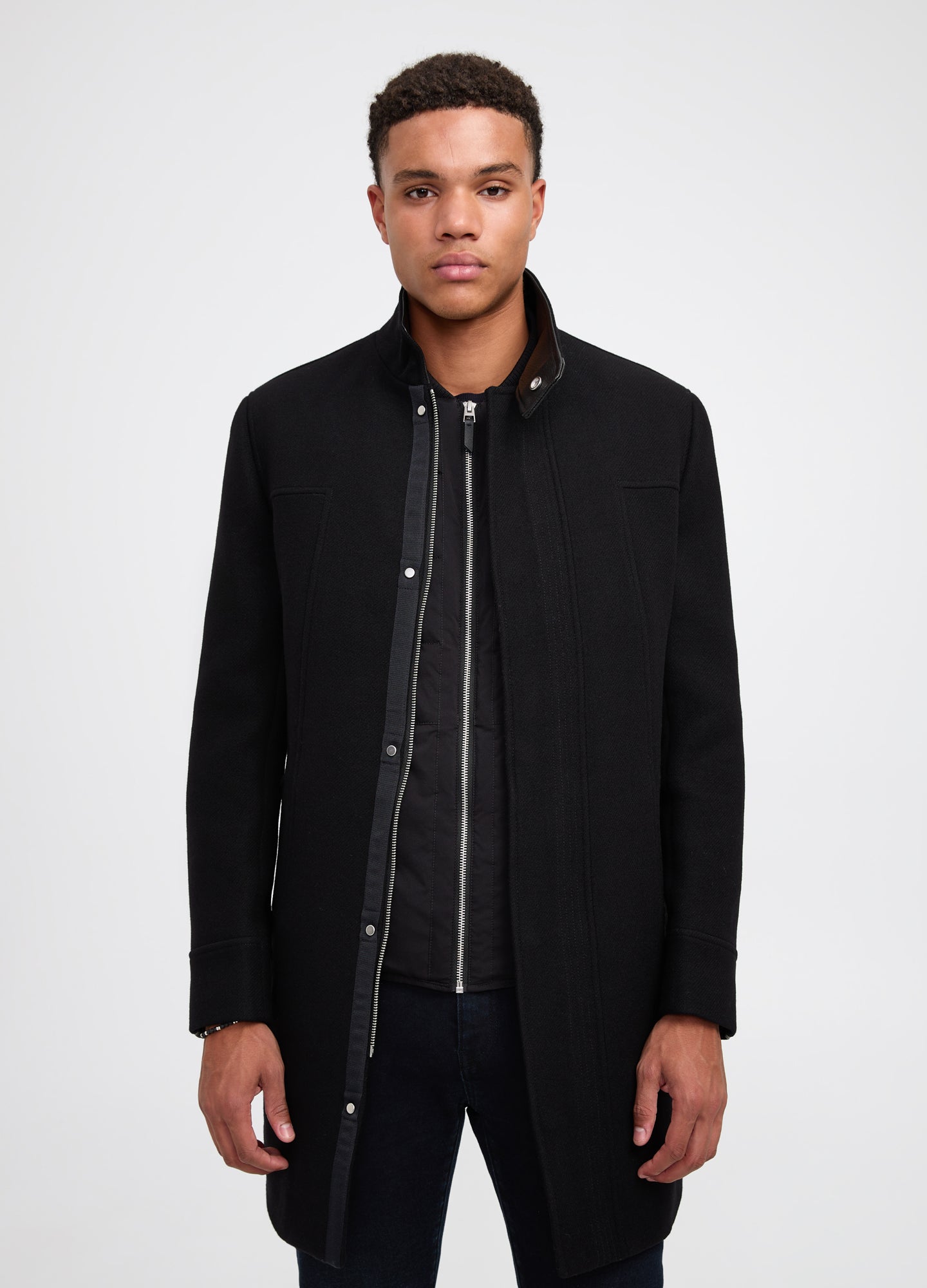 Hybrid Tech Knit Jacket Black - Calibre Menswear