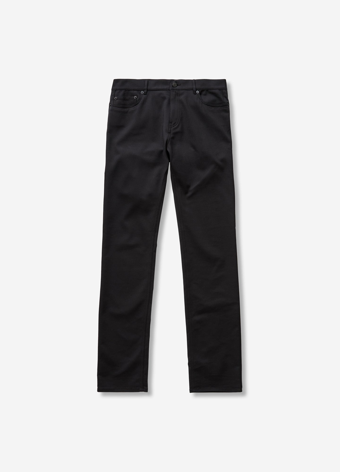 Slim Stretch Mercerised Cotton Pants Navy Dark - Calibre Menswear