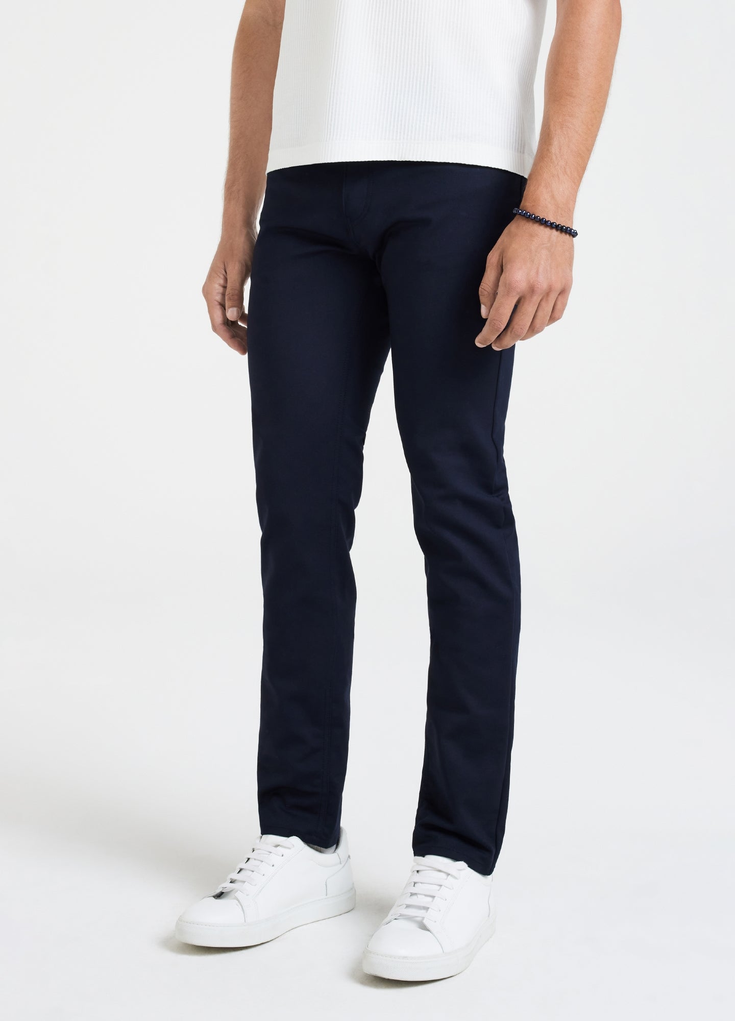 Elliot Navy Stretch Slim Fit Jeans - EsquireFormalWear