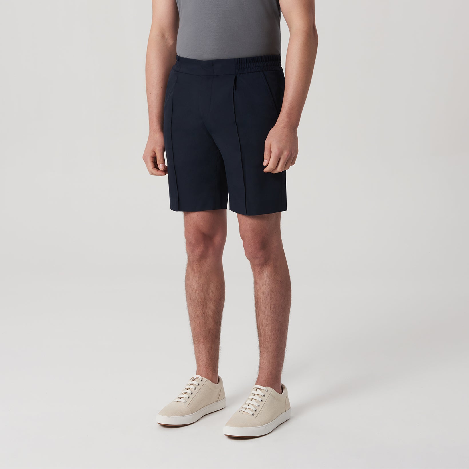 Tech Twill Athletic Short Navy - Calibre Menswear