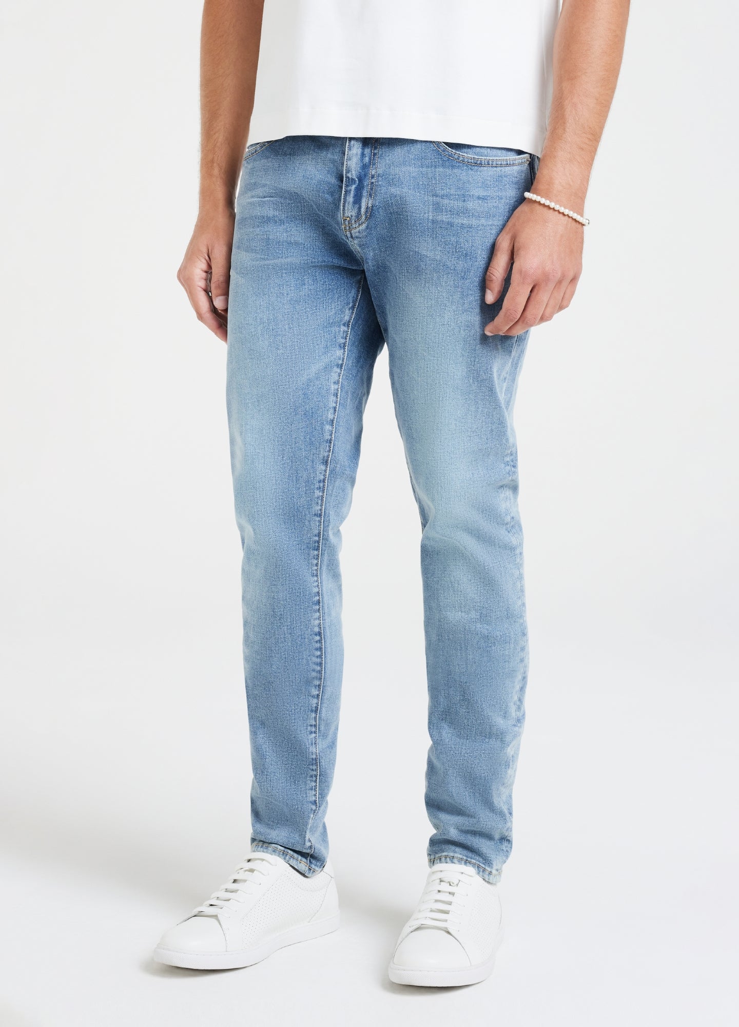 ZEGNA Men's Straight-Leg Bleached Denim Jeans - Bergdorf Goodman