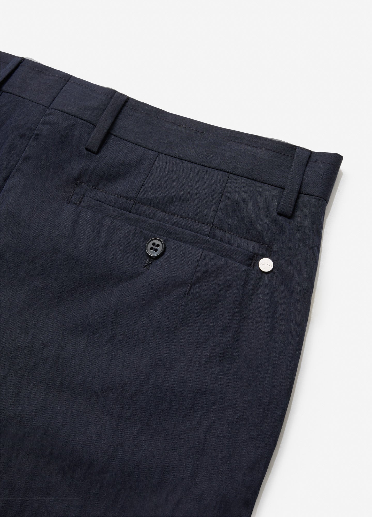 Linen Cotton Twill Shorts Green - Calibre Menswear