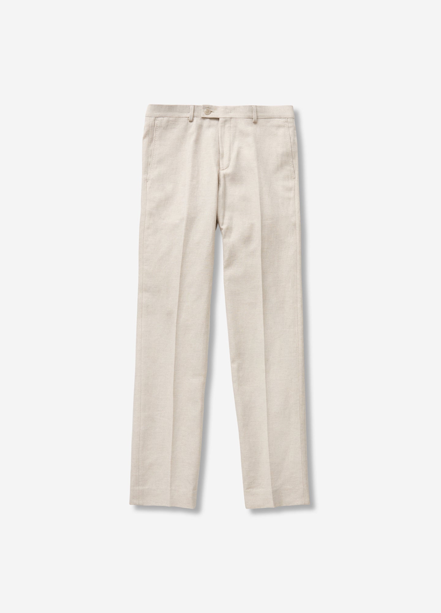 Cotton Linen Twill Pant Natural - Calibre Menswear