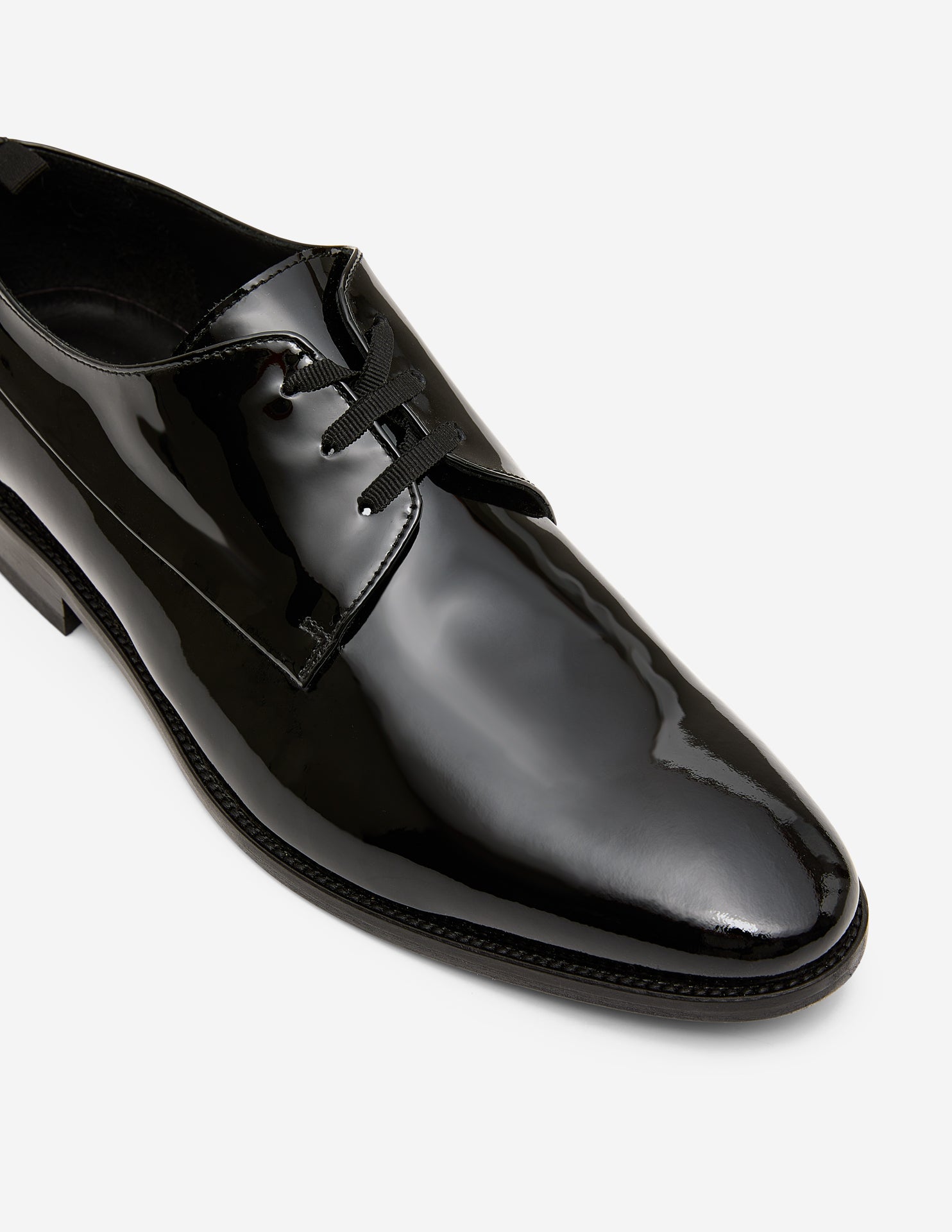 Patent Leather Derby Black - Calibre Menswear