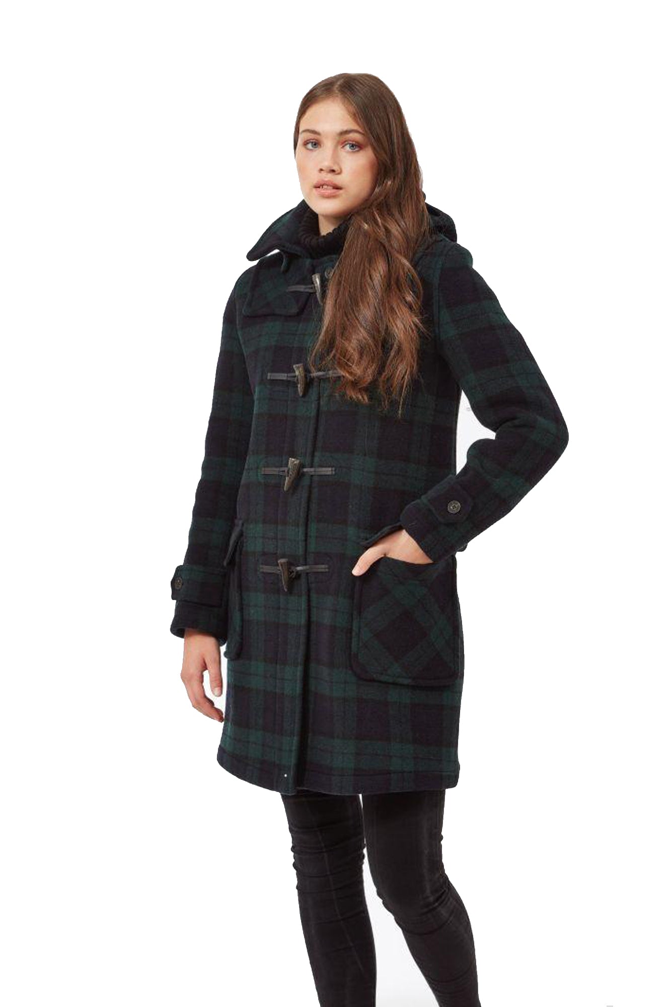 Women's London Classic Fit Duffle Coat Blackwatch | Duffle Coats UK