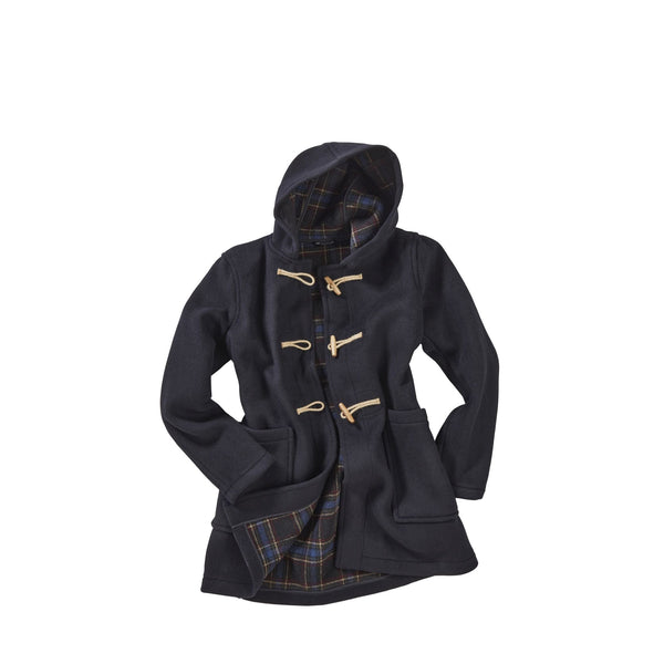 Women's Abberley Simple Fit Duffle Coat With Wooden Toggles - Navy ...