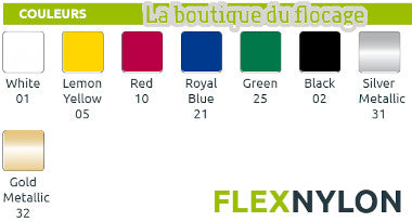 Flex nylon kleurenkaart