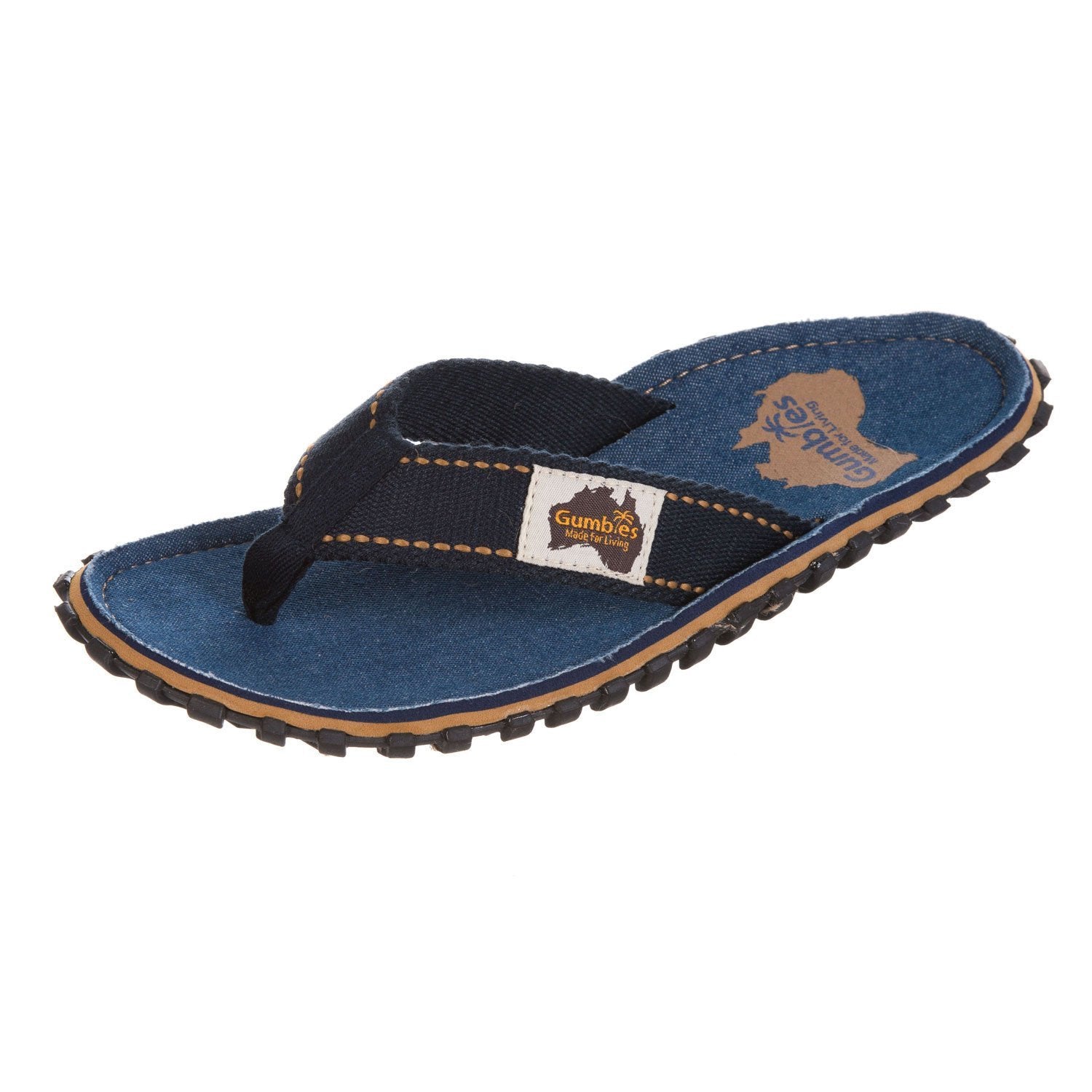 Gumbies CANVAS Flip Flops - Mens- Dark Denim – Gumbies South Africa