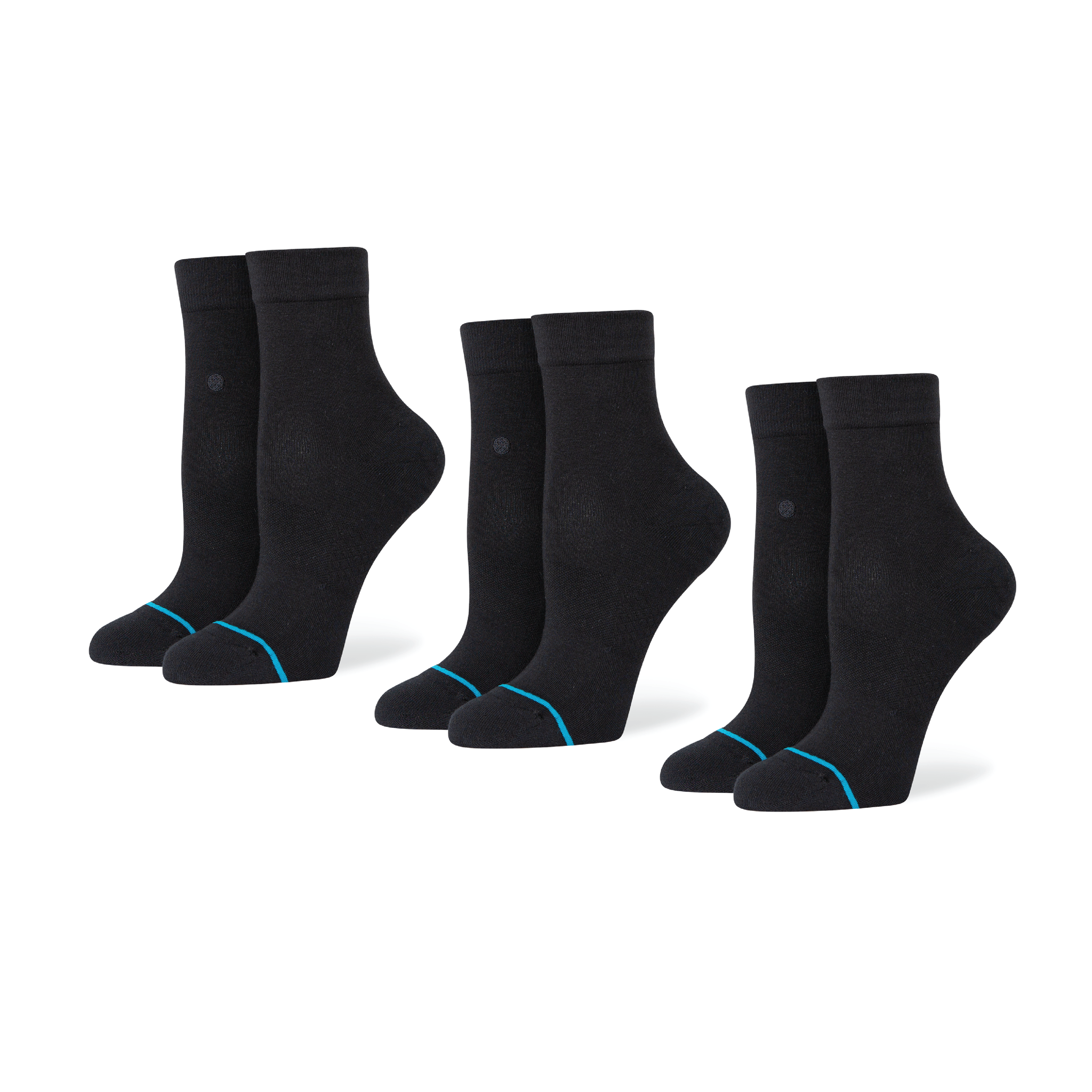 Stance Lowrider Quarter Sock 3 Pack Black – Stance Europe