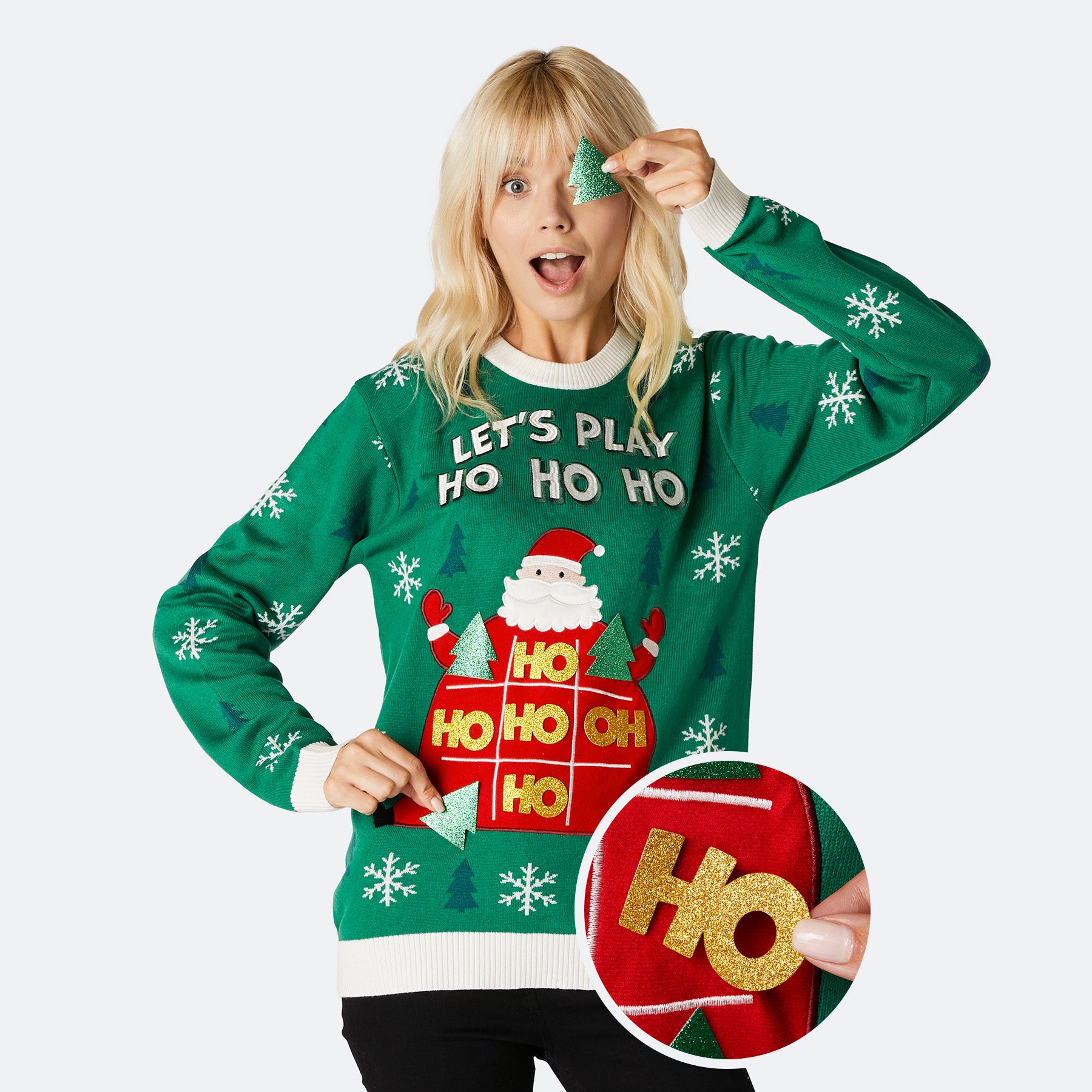 Billede af Ho Ho Ho Julesweater Dame hos SillySanta