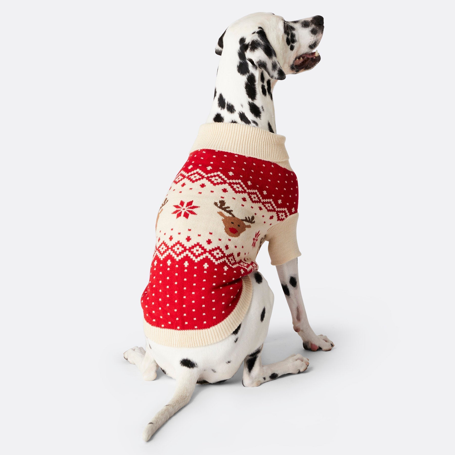 Billede af Retro Rensdyr Julesweater til hunde