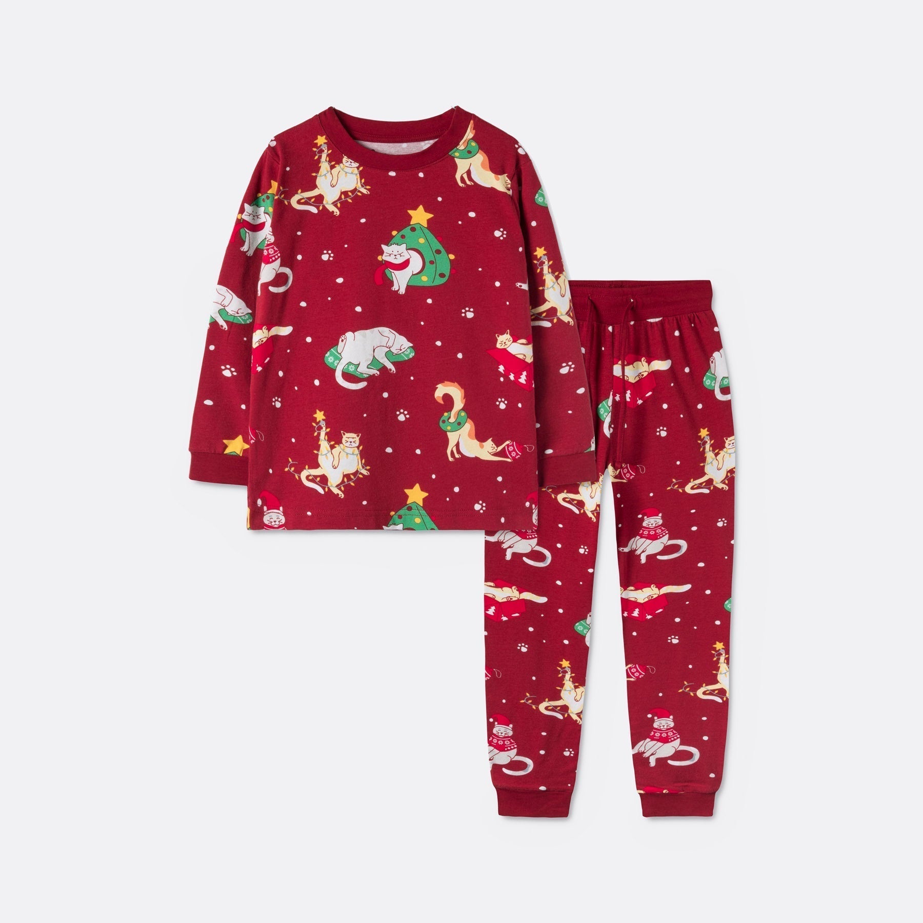 Se Børn | Katte Julepyjamas Børn hos SillySanta