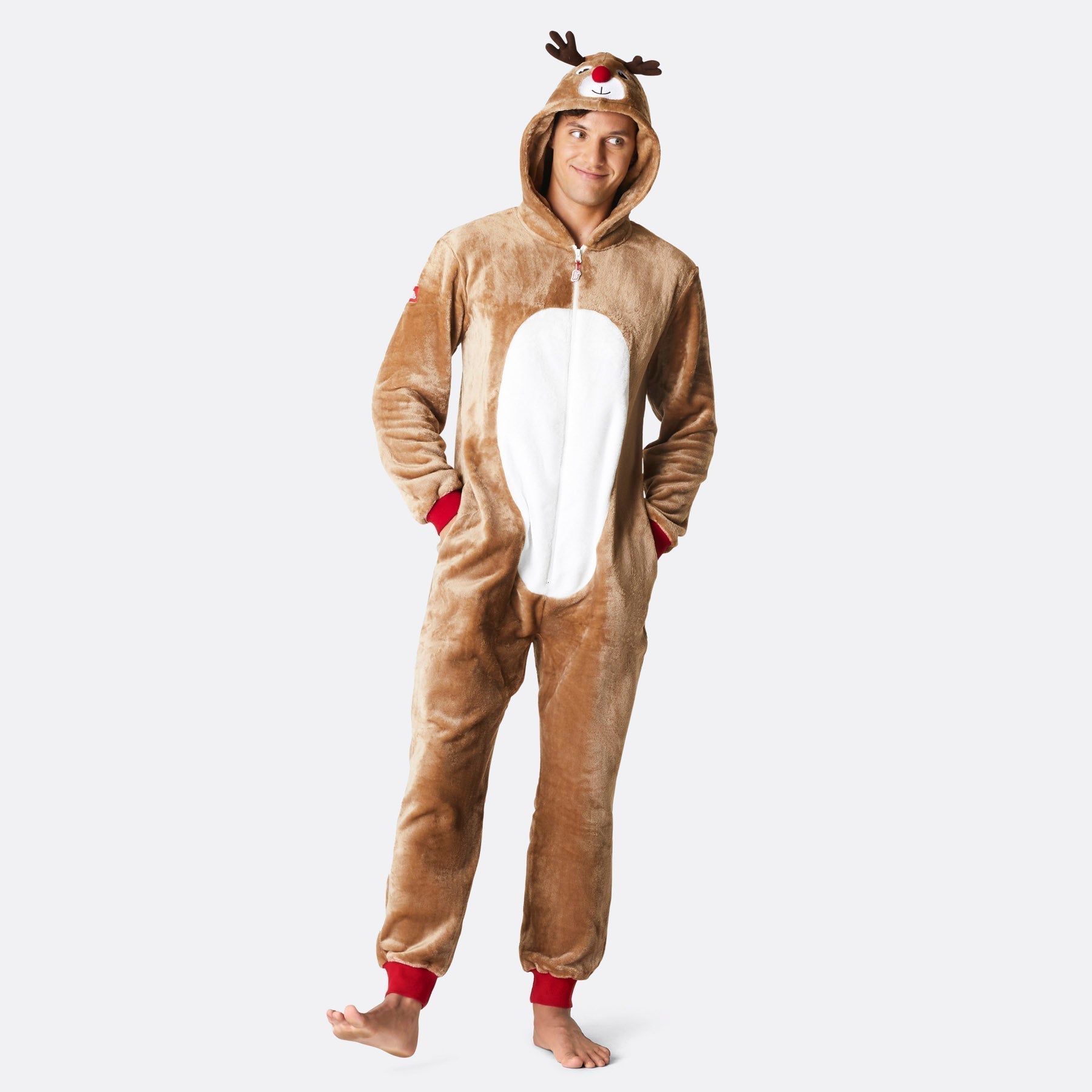 Se Rensdyr Onesie Herre hos SillySanta