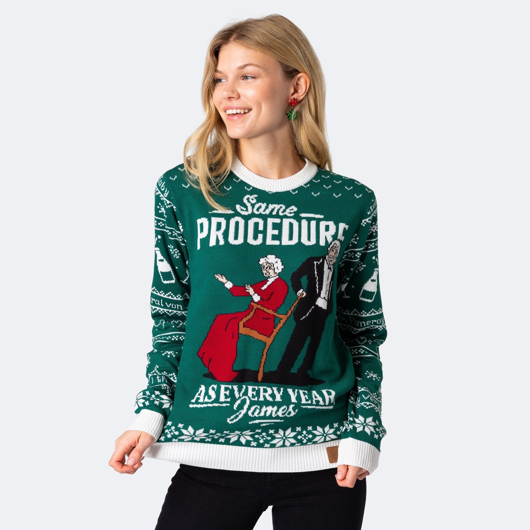 Billede af Same Procedure as Every Year Julesweater Dame