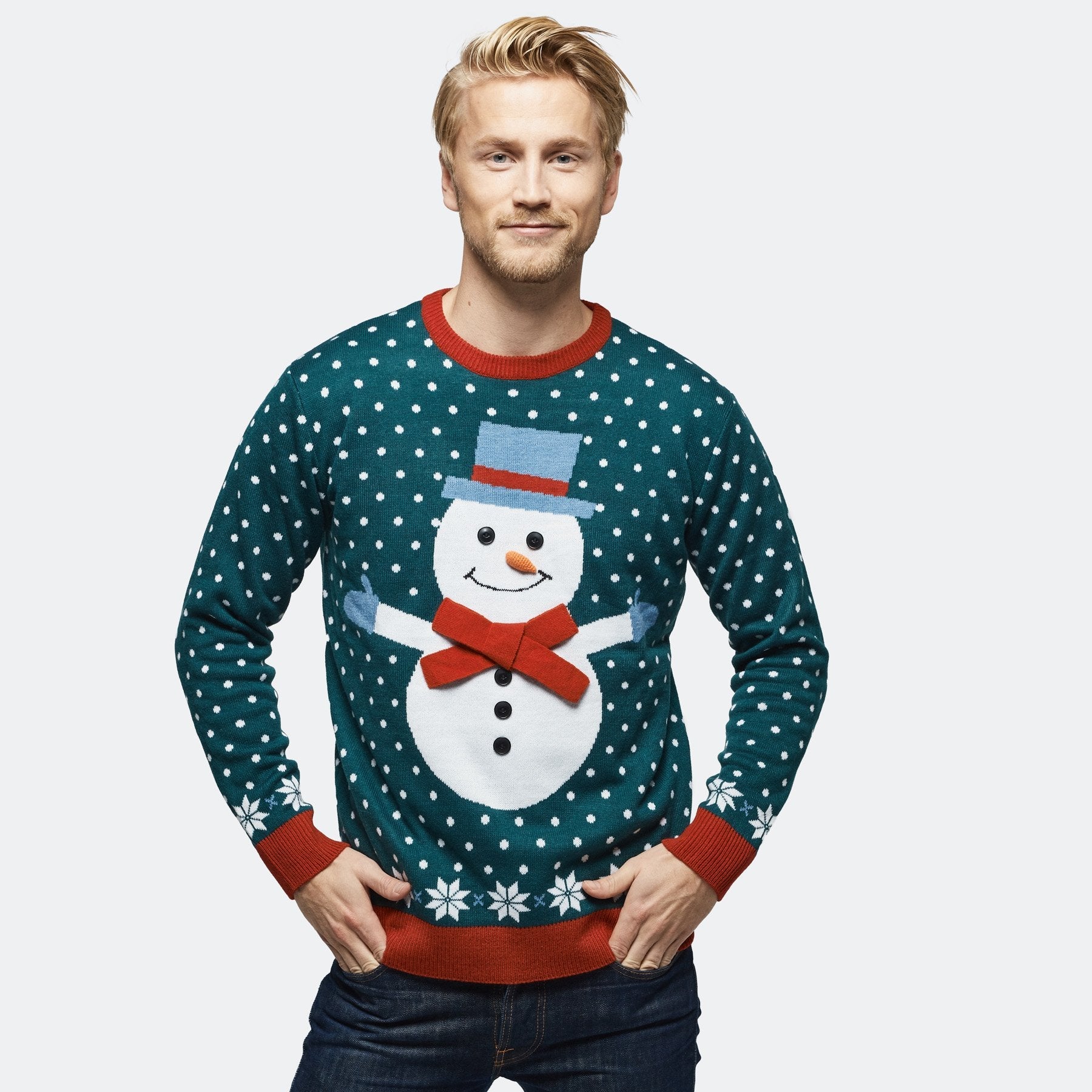 Billede af Snemand Julesweater Herre