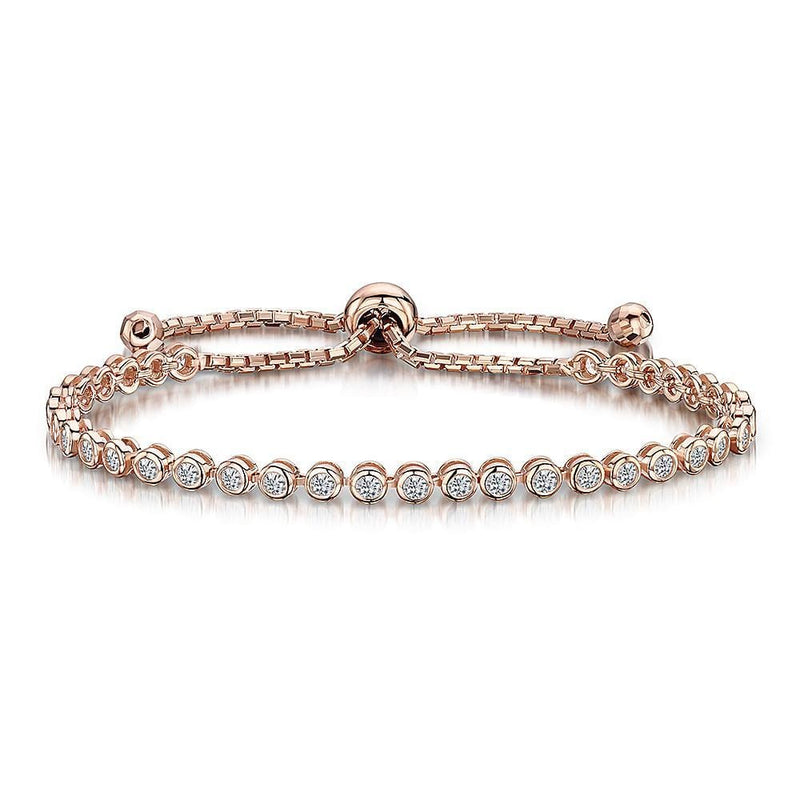 Rose Gold Plated Silver Friendship Bracelet | JOOLS By Jenny Brown