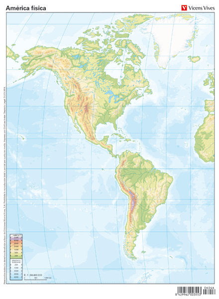 Mapa Fisico De America Del Norte 0094