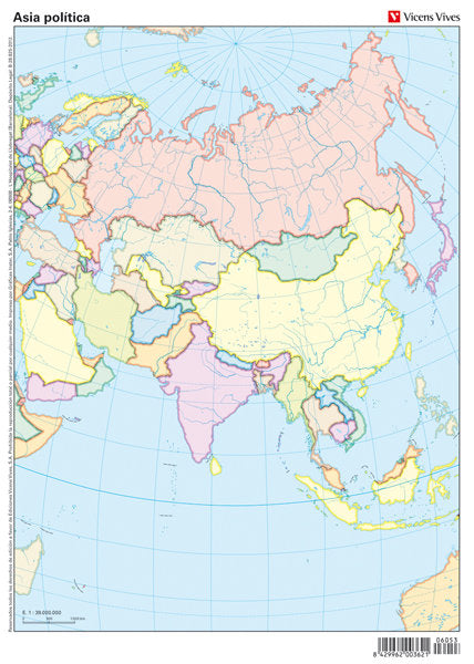 Libros De Texto Mapa Mudo Asia Politico Todoparaelcole