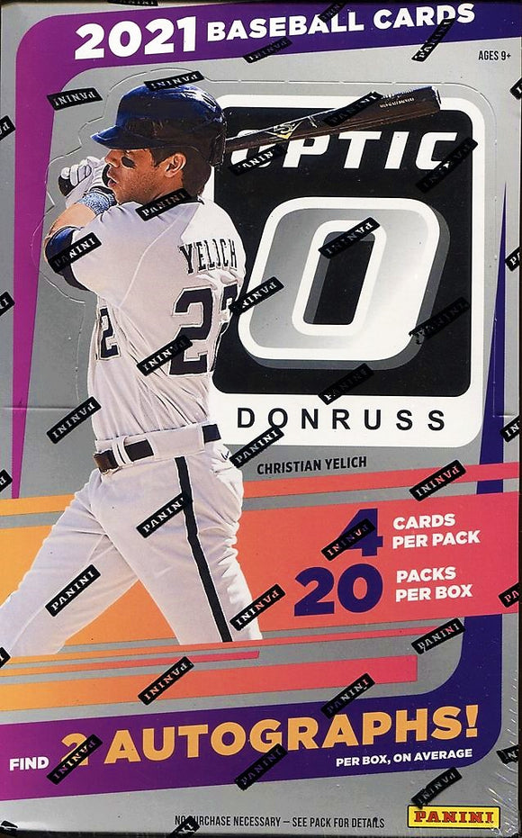 2021 Panini Donruss Optic Baseball Hobby Box 3 Father's Day Packs