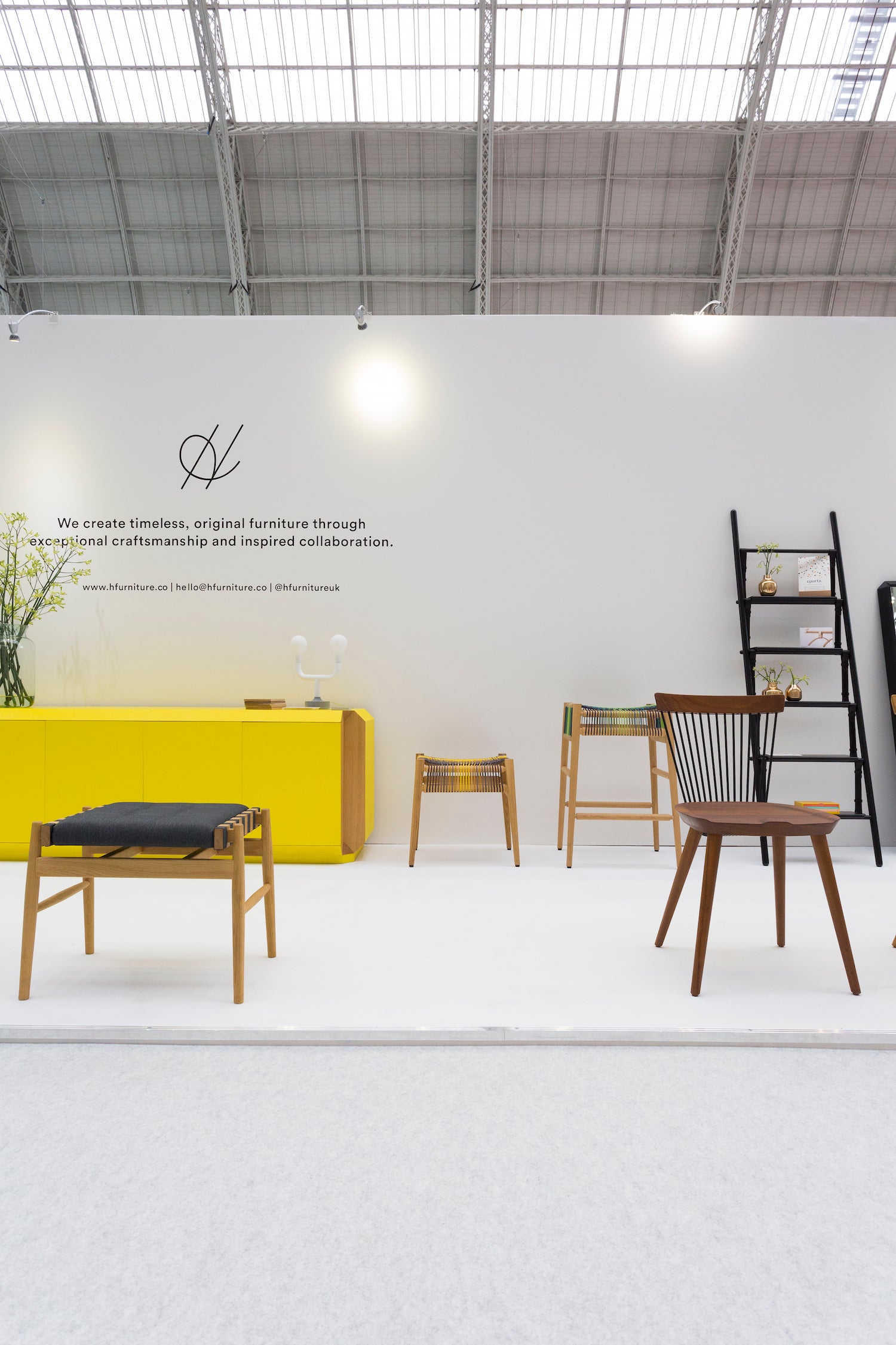 100% Design 2017 - Hayche, H Furniture, Corner Sideboard, Loom Chair, WW Chair