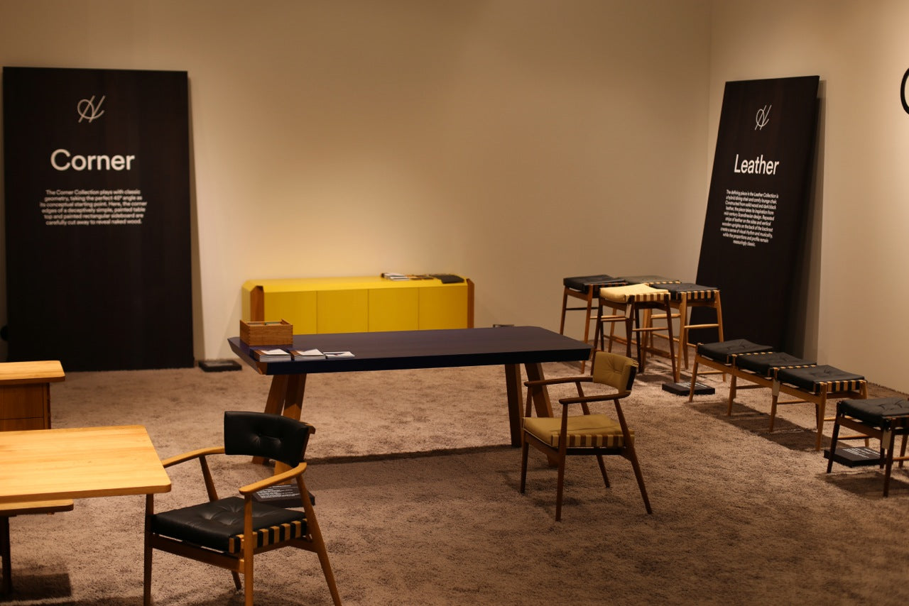 Cologne 2014 - Hayche - H Furniture - Loom Chair, WW Chair, Norse Chair, Brick Table