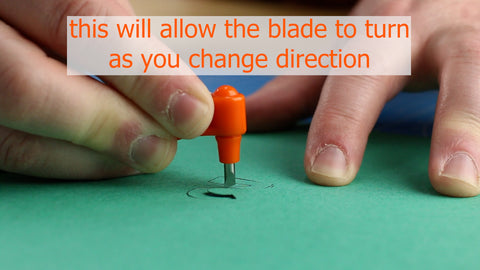 Blade turns as you change direction