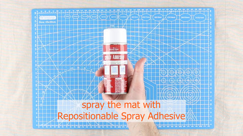 Spray the mat