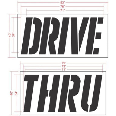 29 McDonalds Turn Arrow Circle Stencil — 1-800-Stencil