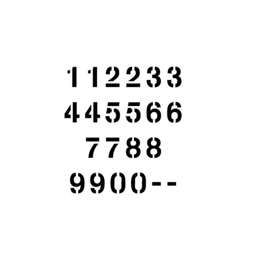 arial font numbers