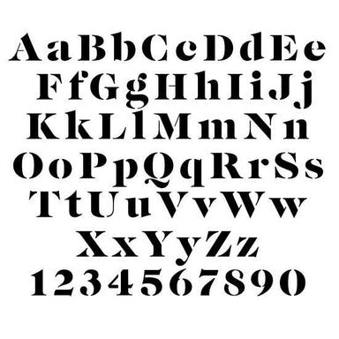 Script Letter and Number Stencil Sets