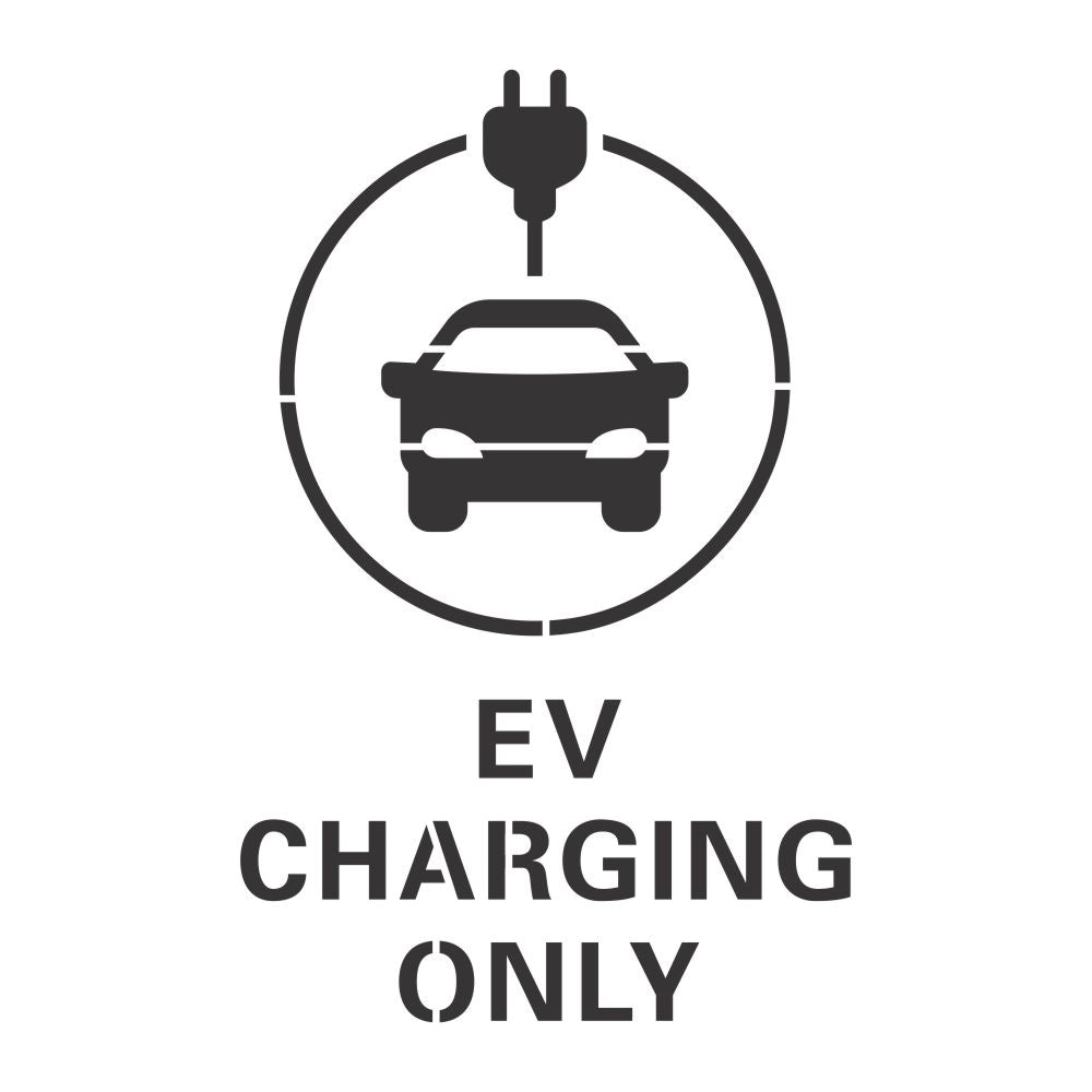 EV Charging Only Stencil