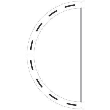 Dashed Circle for the Interior Key | for Stencil Ease Basketball Court Stencils