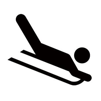 Sledding Recreational Guide Symbols