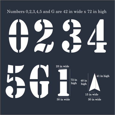 Football Field Stencil Kit